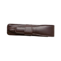 Carrara Single Top Flap Pen Case w/ Loop - Expresso Dark Brown